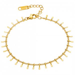 Βραχιόλι Από Ατσάλι Επιχρυσωμένο 24Κ AS21488