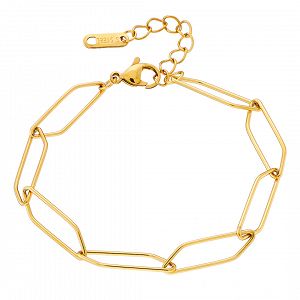 Βραχιόλι Από Ατσάλι Επιχρυσωμένο 24Κ AS21492
