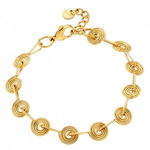 Βραχιόλι Από Ατσάλι Επιχρυσωμένο 24Κ AS21500