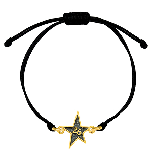 Βραχιόλι Γούρι 2026 Αστέρι Με Glitter AA21826