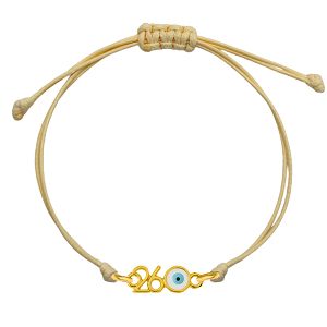 Βραχιόλι Γούρι 2026 Με Ματάκι AA21832
