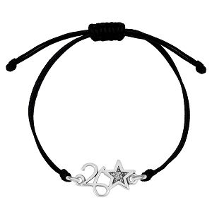 Βραχιόλι Γούρι 2026 Με Αστέρι Από Glitter AA21842