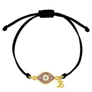 Βραχιόλι Γούρι 2026 Με Ματάκι Glitter AA21852