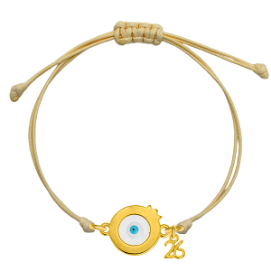 Βραχιόλι Γούρι 2026 Ρόδι Με Ματάκι AA21870