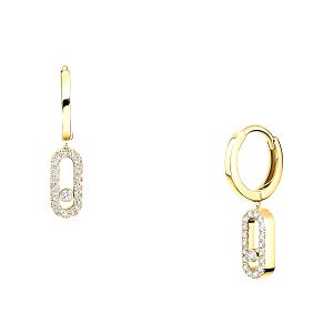 Σκουλαρίκια Κρίκοι Από Ατσάλι Επιχρυσωμένο 24Κ MI40412