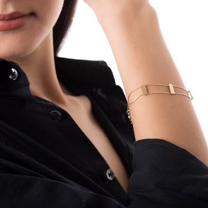Βραχιόλι Από Ατσάλι Επιχρυσωμένο AS25841