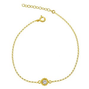 Βραχιόλι Από Ασήμι 925 Επιχρυσωμένο Με Swarovski EX26951