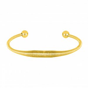 Βραχιόλι Βέργα Από Ατσάλι Επιχρυσωμένο TU29790