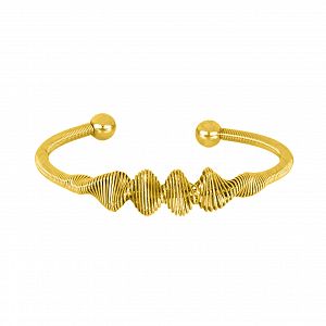 Βραχιόλι Βέργα Από Ατσάλι Επιχρυσωμένο TU29792