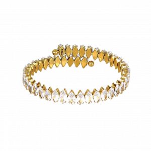 Βραχιόλι Ριβιέρα 8mm Από Ατσάλι Επιχρυσωμένο TU29803