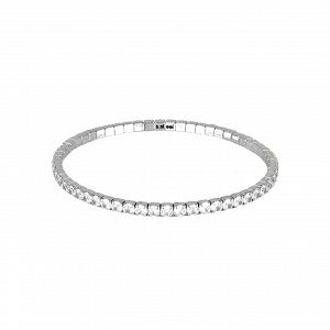 Βραχιόλι Ριβιέρα 3mm Από Ατσάλι Επιχρυσωμένο TU29805