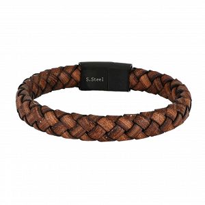 Βραχιόλι Από Δέρμα Και Ατσάλι TU29835