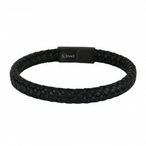 Βραχιόλι Από Δέρμα Και Ατσάλι TU29846