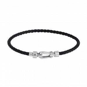 Βραχιόλι Από Δέρμα Και Ατσάλι TU29847
