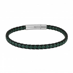 Βραχιόλι Από Δέρμα Και Ατσάλι TU29854