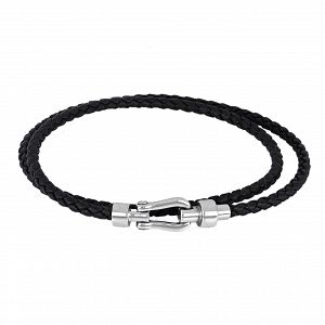 Βραχιόλι Από Δέρμα Και Ατσάλι TU29857