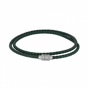 Βραχιόλι Από Δέρμα Και Ατσάλι TU29865