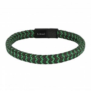 Βραχιόλι Από Δέρμα Και Ατσάλι TU29867