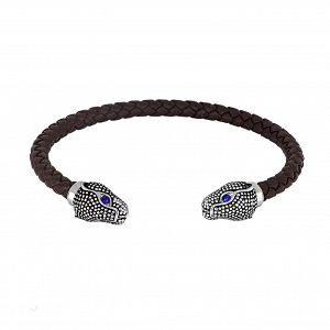 Βραχιόλι Από Δέρμα Και Ατσάλι TU29881