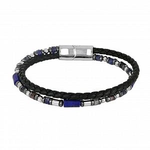 Βραχιόλι Από Δέρμα Και Ατσάλι TU29893