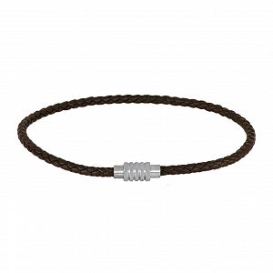 Βραχιόλι Από Δέρμα Και Ατσάλι TU29897