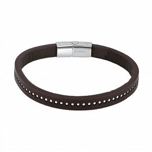 Βραχιόλι Από Δέρμα Και Ατσάλι TU29901