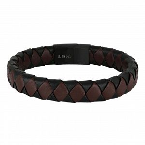 Βραχιόλι Από Δέρμα Και Ατσάλι TU29914