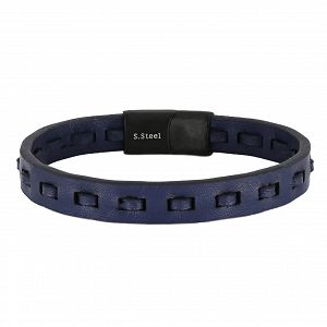 Βραχιόλι Από Δέρμα Και Ατσάλι TU29921