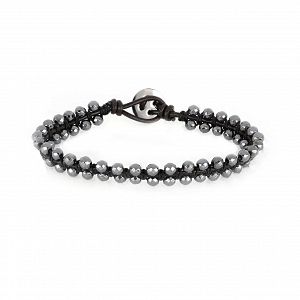 Βραχιόλι Από Κορδόνι Και Ατσάλι TU29932