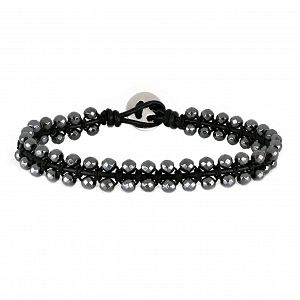 Βραχιόλι Από Κορδόνι Και Ατσάλι TU29933