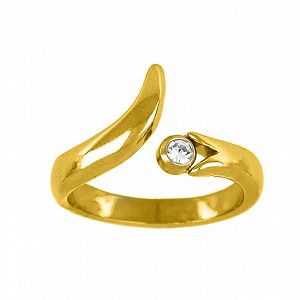 Δαχτυλίδι Από Ατσάλι Επιχρυσωμένο TU30967