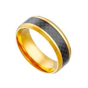 Δαχτυλίδι Βέρα Από Ατσάλι Επιχρυσωμένο AS31045