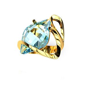 Δαχτυλίδι Από Ασήμι 925 Επιχρυσωμένο Με Swarovski EX34204