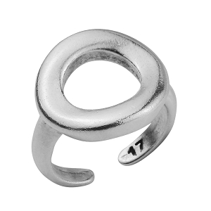Δαχτυλίδι Από Ορείχαλκο Επαργυρωμένο Με Κύκλο PF34338