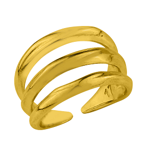 Δαχτυλίδι Από Ορείχαλκο Επιχρυσωμένο 24Κ PF34351