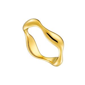 Δαχτυλίδι από Ατσάλι Επιχρυσωμένο AS36045