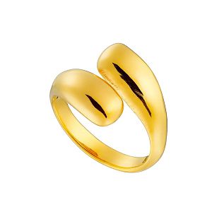 Δαχτυλίδι από Ατσάλι Επιχρυσωμένο AS36059