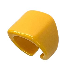 Δαχτυλίδι Ρητίνης Bold Resin Ring Κίτρινο NI37002
