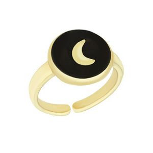 Δαχτυλίδι Από Ορείχαλκο Επιχρυσωμένο 24K Με Κεραυνό NI37256