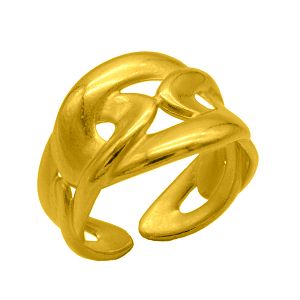 Δαχτυλίδι Από Ορείχαλκο Επιχρυσωμένο 24Κ PF37388