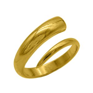Δαχτυλίδι Από Ορείχαλκο Επιχρυσωμένο 24Κ Στριφτό PF37396
