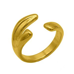 Δαχτυλίδι Από Ορείχαλκο Επιχρυσωμένο 24Κ PF37398