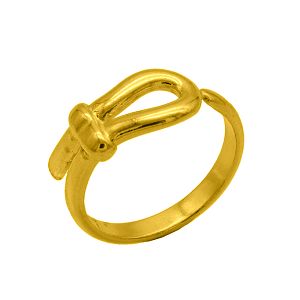 Δαχτυλίδι Από Ορείχαλκο Επιχρυσωμένο 24Κ Θηλειά PF37418