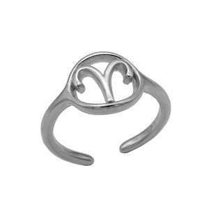 Δαχτυλίδι Από Ορείχαλκο Με Το Ζώδιο Του Κριού PF37428
