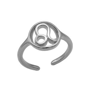 Δαχτυλίδι Από Ορείχαλκο Με Το Ζώδιο Του Λέοντα PF37436