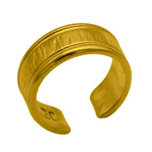 Δαχτυλίδι Από Ορείχαλκο Επιχρυσωμένο 24Κ PF37453