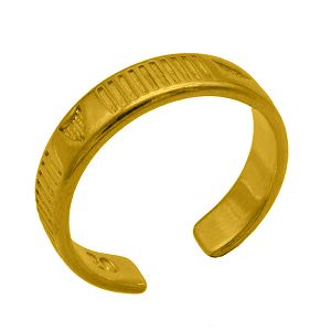 Δαχτυλίδι Από Ορείχαλκο Επιχρυσωμένο 24Κ PF37455