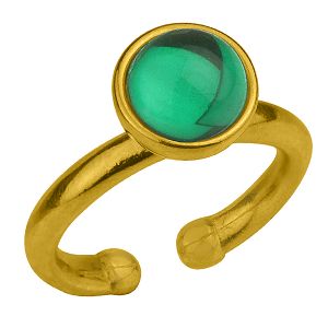 Δαχτυλίδι Από Ορείχαλκο Επιχρυσωμένο Με Κρύσταλλο AA38564