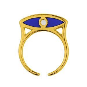 Δαχτυλίδι Από Ορείχαλκο Επιχρυσωμένο 24Κ Ματάκι PF38594