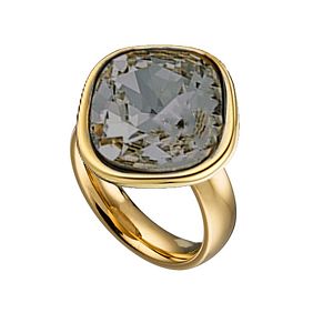 Δαχτυλίδι Από Ανοξείδωτο Ατσάλι Με Swarovski AS38606